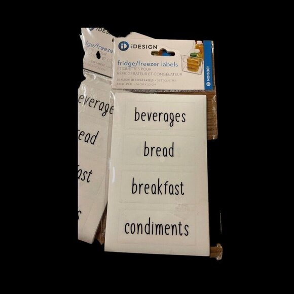 288 Preprinted Pantry Labels for Food Containers - iDesign Kitchen Set New - Picture 2 of 2